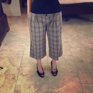Dolce & Gabbana Wide Leg Plaid Culottes
